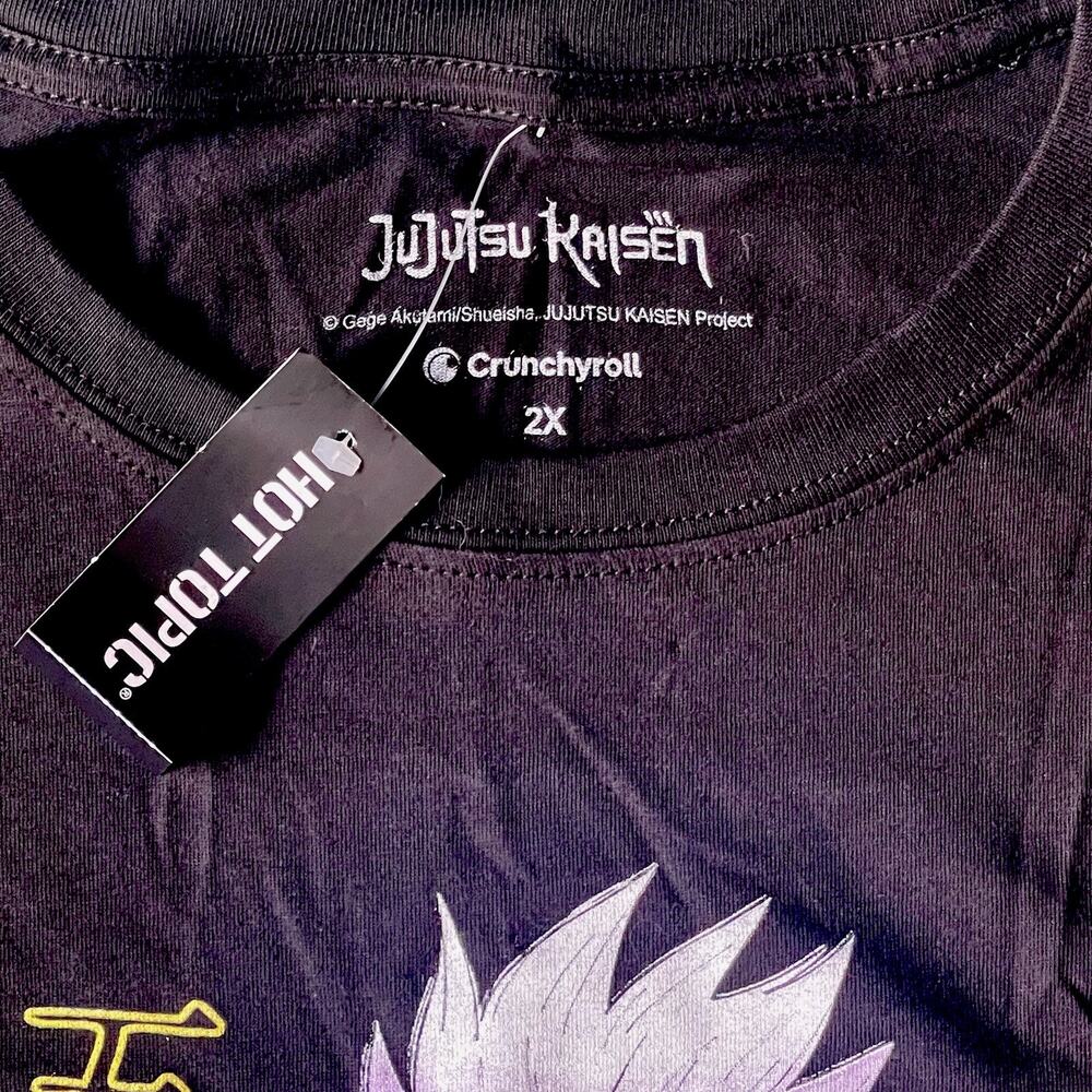Jujutsu Kaisen Gojo Satoru T-Shirt Men’s 2XL Black Anime Manga Graphic Tee - Picture 5 of 6